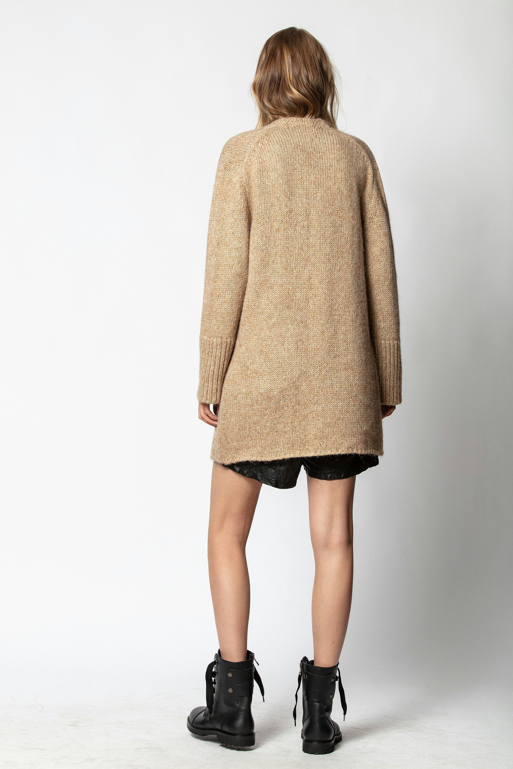 Marilou Cop Cardigan - Women’s beige cardigan
